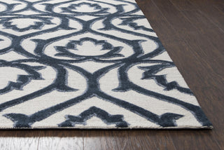 Rizzy Arden Loft-Lisbon Corner LC9433 Light Gray Area Rug Detail Image