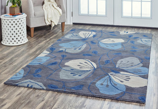 Rizzy Arden Loft-Lewis Manor LM9401 Gray Area Rug Corner Image