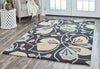 Rizzy Arden Loft-Lewis Manor LM9402 Charcoal Area Rug Corner Image