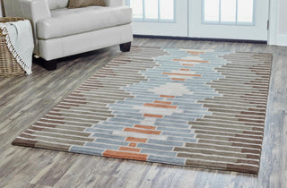 Rizzy Arden Loft-Lewis Manor LM9404 Medium Gray Area Rug Corner Image