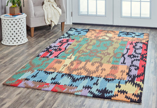 Rizzy Arden Loft-River Hill RV9407 Dark Teal Area Rug Corner Image