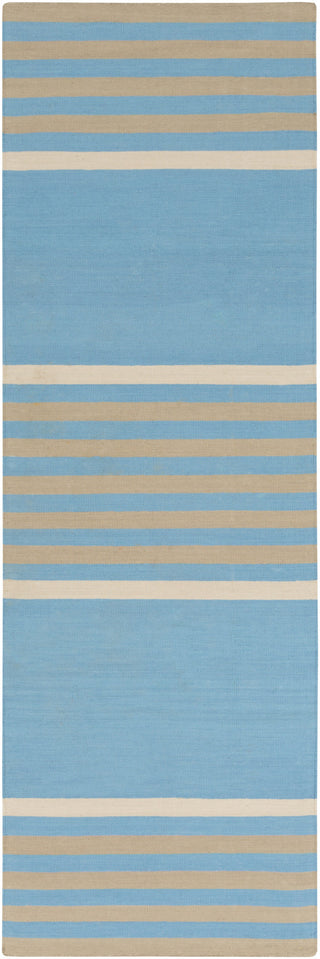 Surya Oxford OXF-3004 Aqua Area Rug 2'6'' x 8' Runner