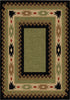 Orian Rugs Oxford Durango Black Green Area Rug Main Image
