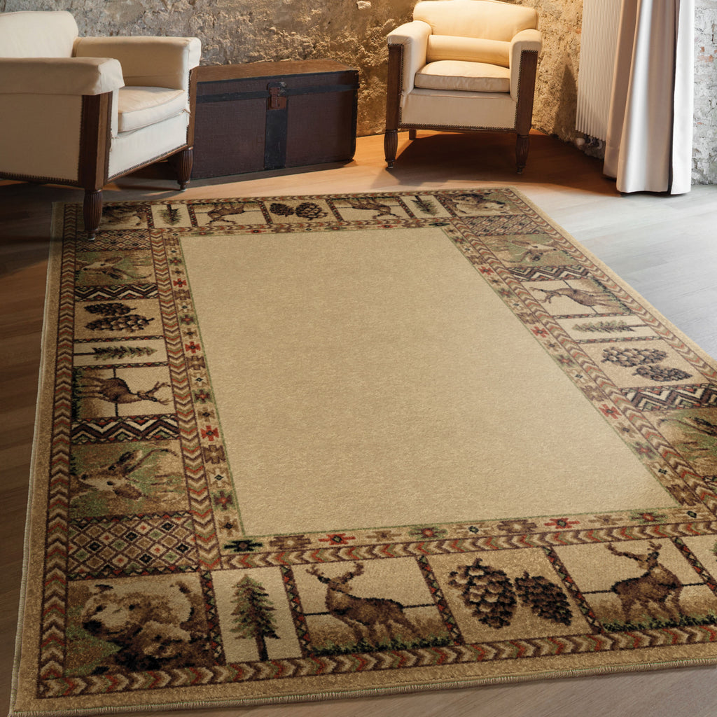 Orian Rugs Oxford High Country Bisque Area Rug Lifestyle Image Feature