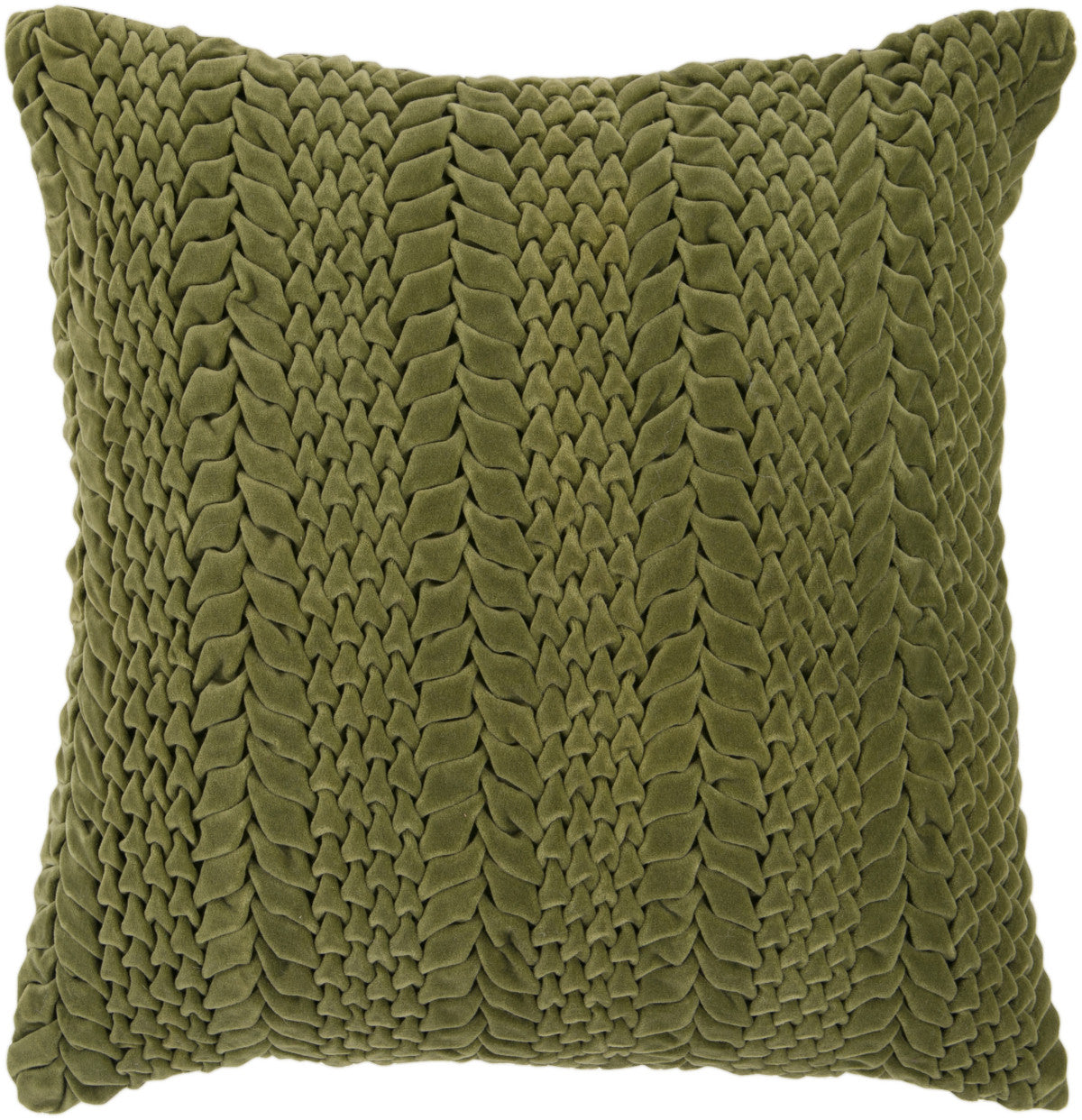 Surya Velvet Luxe Textured Triangles P-0278 Pillow