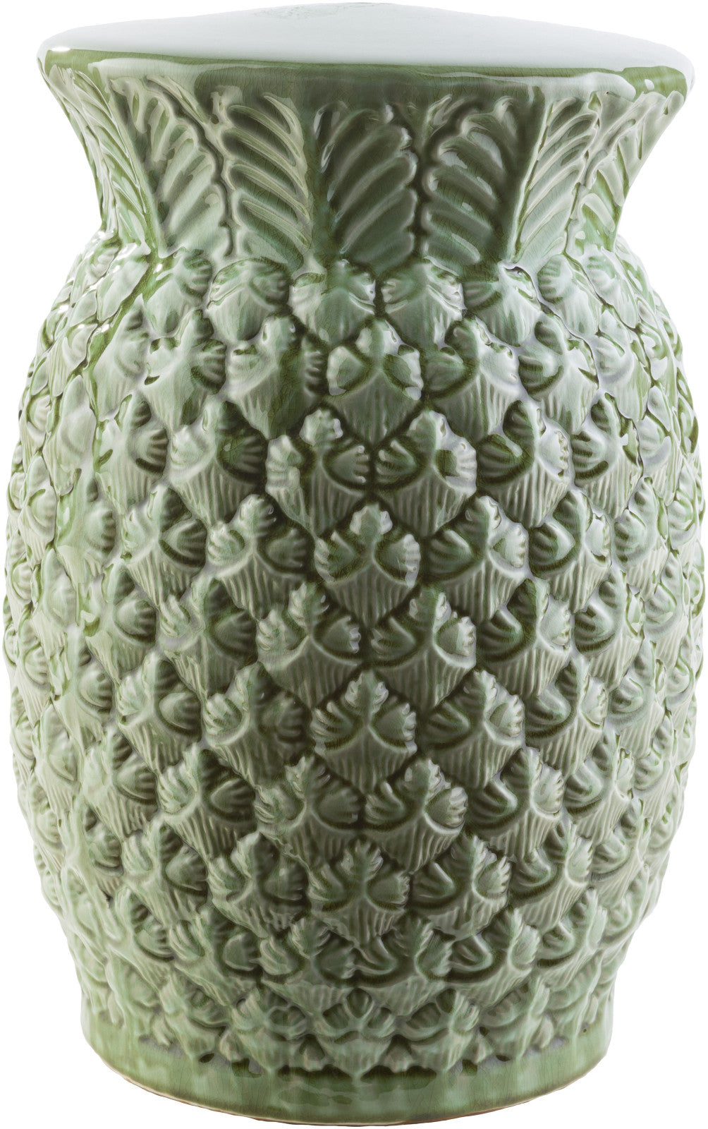 Surya Palm PAA-875 Vase Stool 12.6 X 12.6 X 18.5 inches