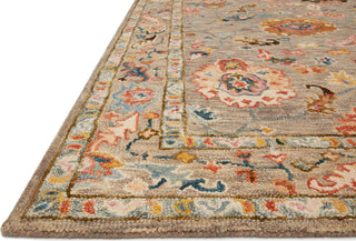 Loloi Padma PMA-01 Grey / Multi Area Rug Corner 