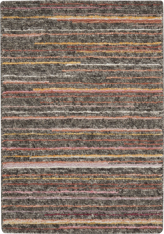 Nourison Plateau PAE01 Grey/Flame Area Rug