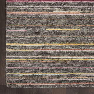 Nourison Plateau PAE01 Grey/Flame Area Rug