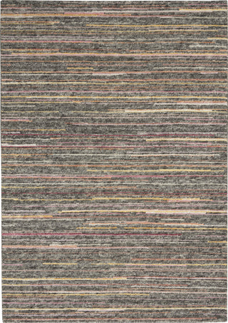 Nourison Plateau PAE01 Grey/Flame Area Rug