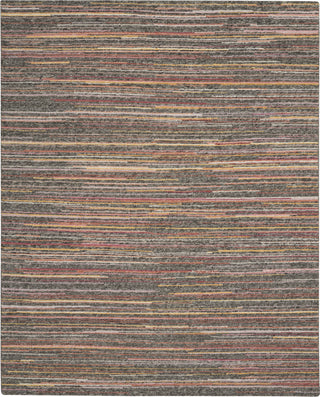 Nourison Plateau PAE01 Grey/Flame Area Rug