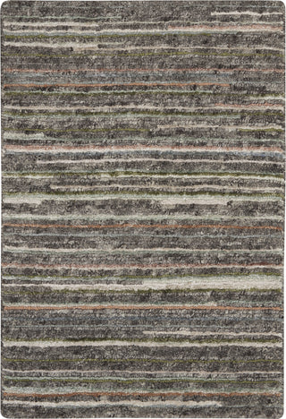 Nourison Plateau PAE01 Grey/Green Area Rug