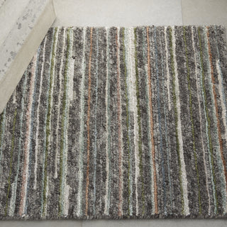 Nourison Plateau PAE01 Grey/Green Area Rug