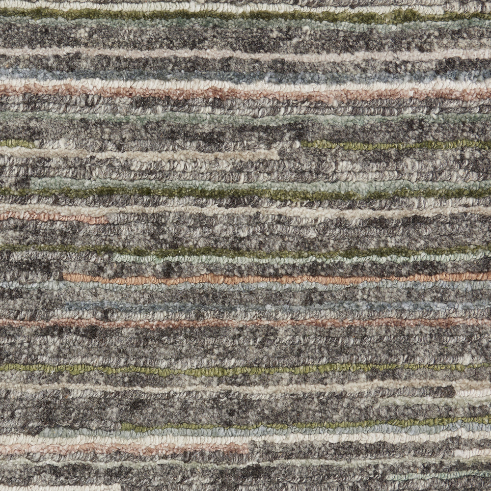 Nourison Plateau PAE01 Grey/Green Area Rug Room Scene 9x12 Feature
