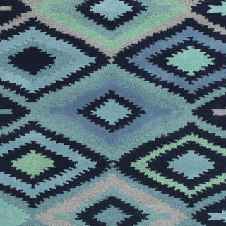 Surya Paria PAI-6001 Teal Hand Tufted Area Rug Sample Swatch