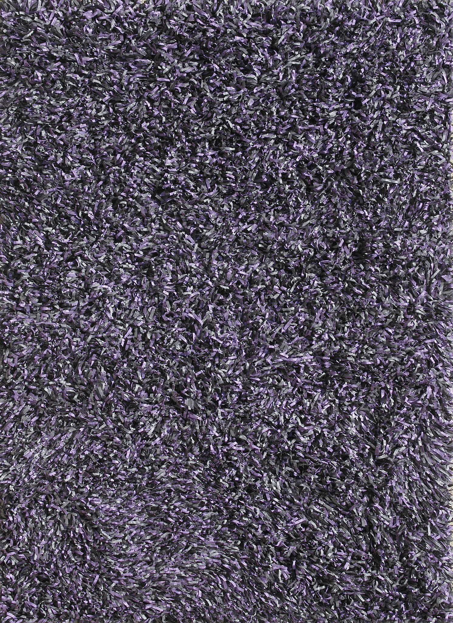 Loloi Palladium Shag PS-01 Graphite / Violet Area Rug main image