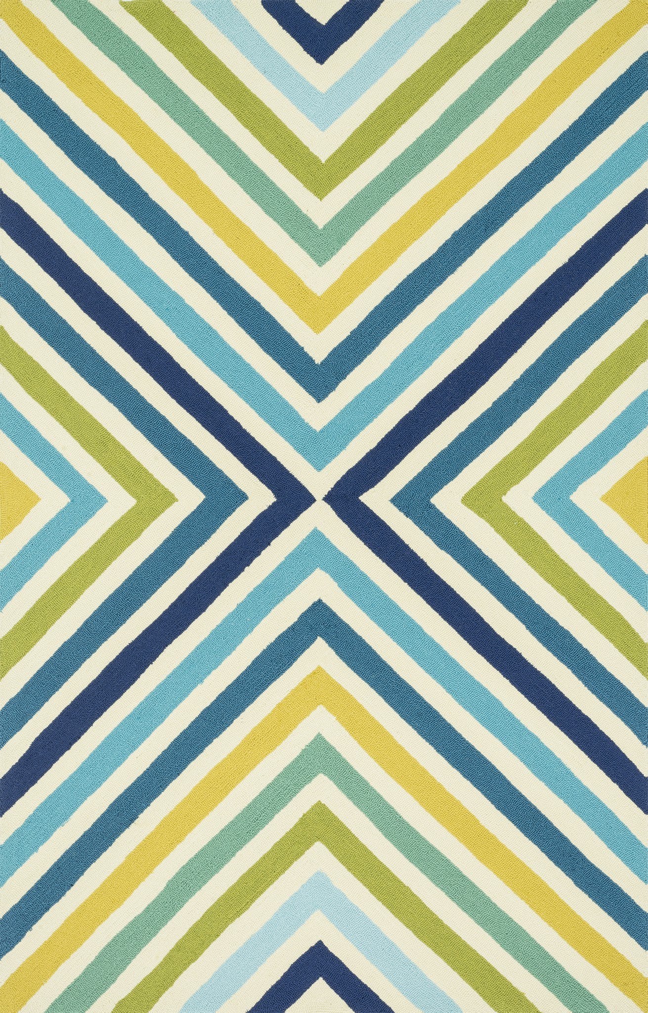Loloi Palm Springs PM-01 Blue / Green Area Rug by Dann Foley main image