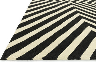 Loloi Palm Springs PM-01 Black / Ivory Area Rug by Dann Foley Corner Shot