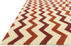 Loloi Palm Springs PM-02 Red / Rust Area Rug by Dann Foley Corner Shot Feature