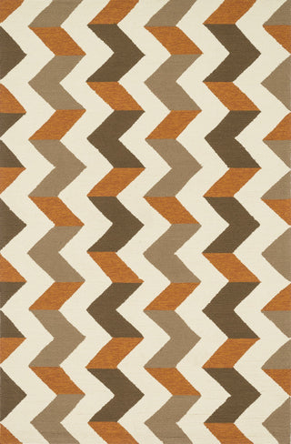 Loloi Palm Springs PM-03 Brown / Orange Area Rug by Dann Foley Main