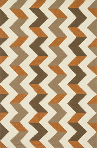 Loloi Palm Springs PM-03 Brown / Orange Area Rug by Dann Foley main image