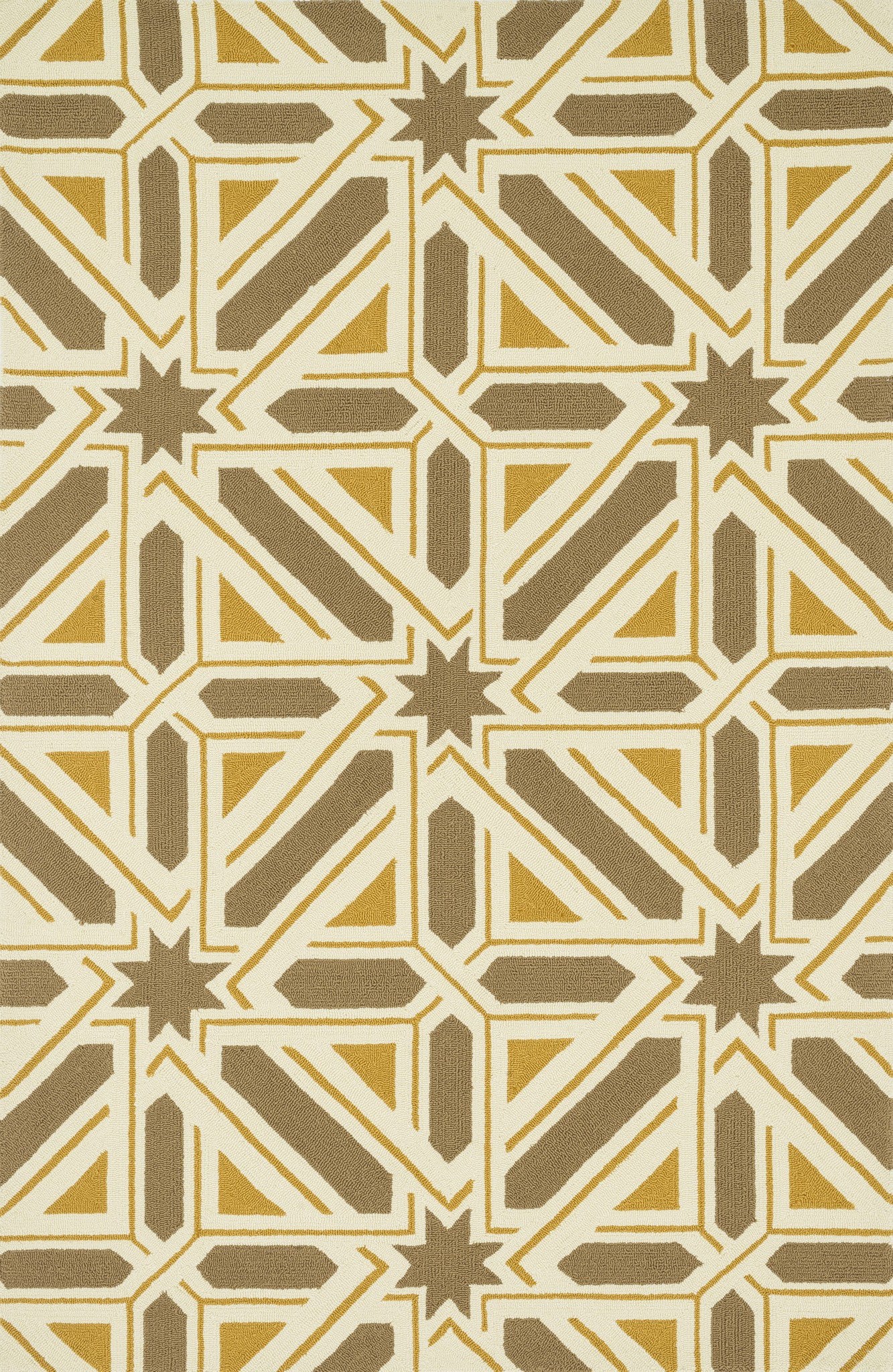 Loloi Palm Springs PM-04 Taupe / Gold Area Rug by Dann Foley main image