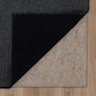 Karastan Paloma Ebony Area Rug by Drew and Jonathan Backing (Pad Not Included)