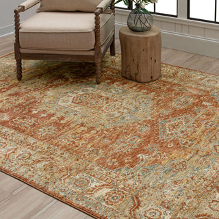 Karastan Marash Palu Rust Area Rug Lifestyle Image