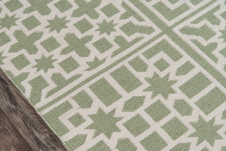 Momeni Palm Beach PAM-1 Green Area Rug by MADCAP Close up