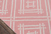Momeni Palm Beach PAM-3 Pink Area Rug by MADCAP Close up