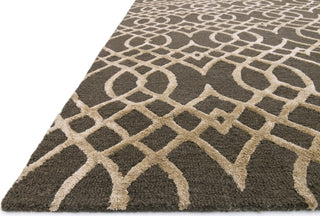 Loloi Panache PC-02 Chocolate / Khaki Area Rug Corner Shot Feature