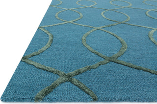 Loloi Panache PC-05 Ocean / Green Area Rug Corner Shot