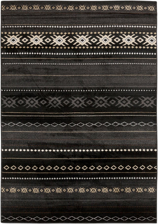 Surya Paramount PAR-1047 Black Machine Loomed Area Rug 5'3'' X 7'6''