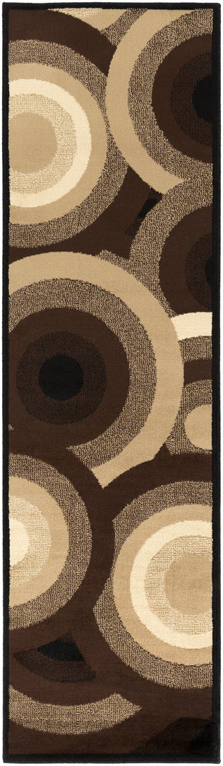 Surya Paramount PAR-1051 Chocolate Machine Loomed Area Rug 2'2'' X 7'6'' Runner