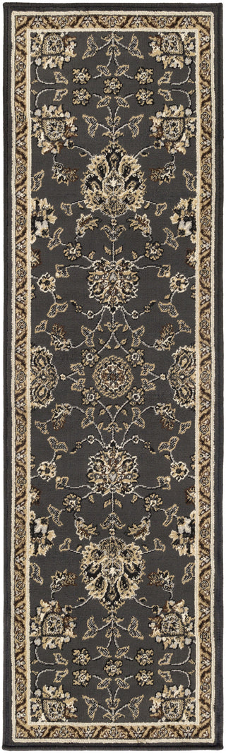 Paramount PAR-1077 Black Machine Woven Area Rug by Surya 2'2'' X 7'6'' Runner