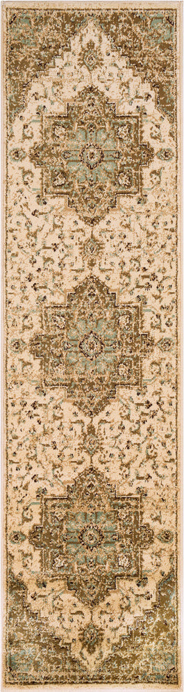 Surya Paramount PAR-1081 Dark Brown Sage Khaki Beige Area Rug Mirror Runner Image