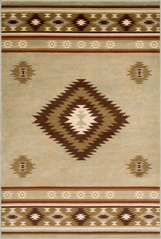 Surya Paramount PAR-1084 Dark Brown Sage Red Khaki Beige Area Rug Mirror main image