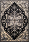 Surya Paramount PAR-1090 Black Charcoal Khaki Beige Area Rug Mirror main image