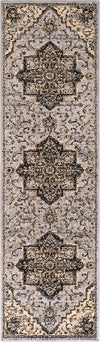 Surya Paramount PAR-1091 Medium Gray Charcoal Black Khaki Dark Brown Beige Area Rug Mirror Runner Image