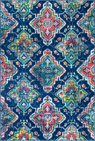 Surya Paramount PAR-1104 Dark Blue Fuchsia Bright Orange Teal Lime Cream Light Gray Area Rug Mirror main image