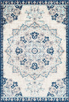 Surya Paramount PAR-1111 Aqua Dark Blue Cream Light Gray Area Rug main image