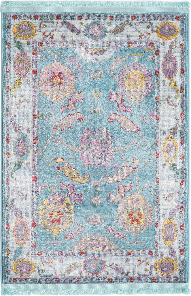 Unique Loom Paragon T-PRGN1 Aqua and Blue Area Rug main image