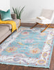 Unique Loom Paragon T-PRGN1 Aqua and Blue Area Rug Rectangle Lifestyle Image