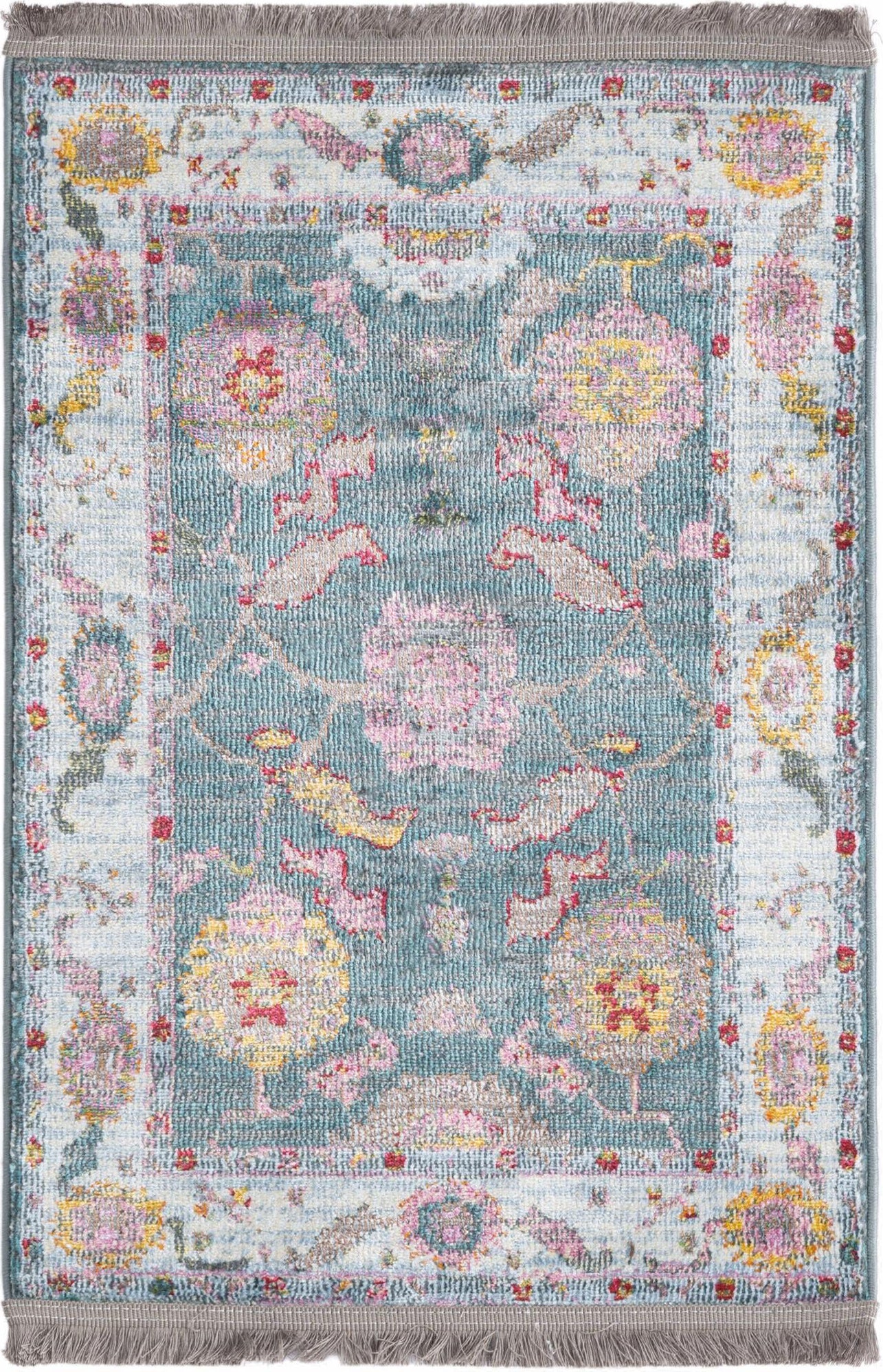 Unique Loom Paragon T-PRGN1 Gray and Blue Area Rug main image
