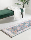 Unique Loom Paragon T-PRGN1 Gray and Blue Area Rug Runner Lifestyle Image