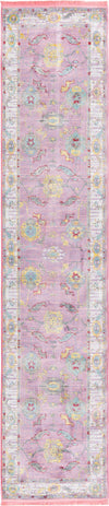 Unique Loom Paragon T-PRGN1 Pink Area Rug Runner Top-down Image