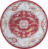 Unique Loom Paragon T-PRGN1 Red Area Rug Round Top-down Image