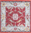 Unique Loom Paragon T-PRGN1 Red Area Rug Square Top-down Image