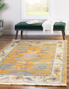 Unique Loom Paragon T-PRGN1 Yellow Area Rug Rectangle Lifestyle Image
