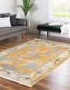 Unique Loom Paragon T-PRGN1 Yellow Area Rug Rectangle Lifestyle Image